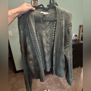 Olive green cardigan AE